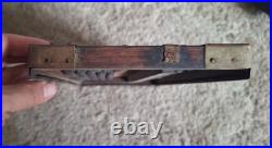 VINTAGE CHINESE ABACUS 105 Beads wood brass with Chinese symbols very rare find