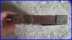 VINTAGE CHINESE ABACUS 105 Beads wood brass with Chinese symbols very rare find