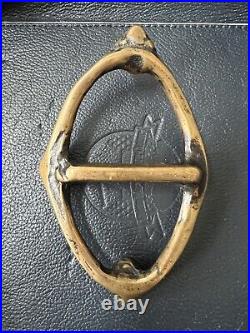 VTG 70s Brass Belt Buckle Tech Ether Guild Jesse Mcleod Hippie Banshee Very Rare