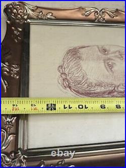 VTG Original Scach In Beautiful Brass Ornate Frame Very Rare