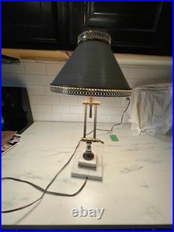 VTG PEE GEE Peg Adjustable Brass Marble Piano Bankers Desk Lamp VERY RARE read