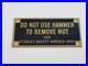 VTG-Stanley-Tools-Very-Rare-Sign-Advertisment-Factory-Plate-Brass-Warning-NOS-01-mfw