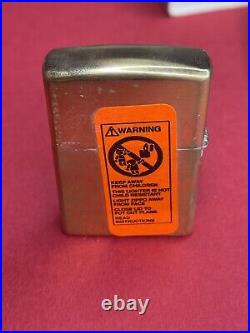 VTG VERY RARE 1997 LIMITED ZIPPO AQUARIUS ZODIAC BARRETT SMYTHE Brass & Unused