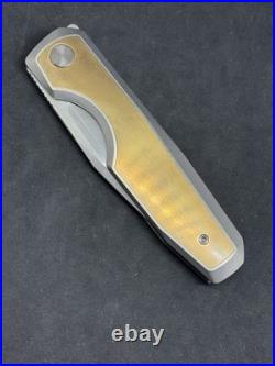 Vero Engineering Isotope Integral Knife/Brass Inlay/M390/Very Rare/FREE SHIPPING
