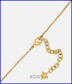 Versace Chain necklace gold Medusa pendant Round Very Rare unused Ladies Auth