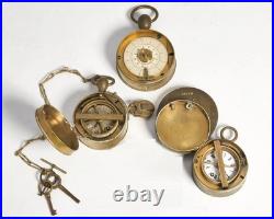 Very Early & Rare Guardsmen Brass Clock Collection, Some Running