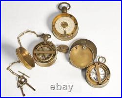 Very Early & Rare Guardsmen Brass Clock Collection, Some Running