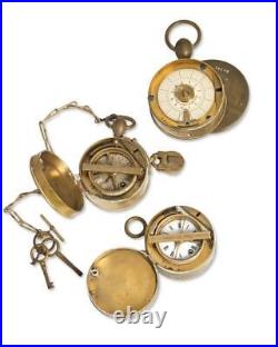 Very Early & Rare Guardsmen Brass Clock Collection, Some Running