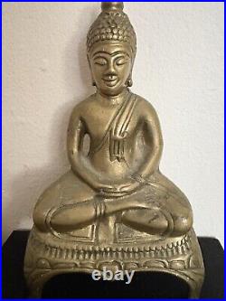 Very Fine Old Tibetan Or Chinese Brass Buddha Figure Rare 7.5