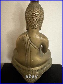 Very Fine Old Tibetan Or Chinese Brass Buddha Figure Rare 7.5