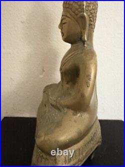 Very Fine Old Tibetan Or Chinese Brass Buddha Figure Rare 7.5