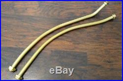 Very Nice Pair Of Rare Used Original Porsche 911 911s Early Brass Oil Lines Nla