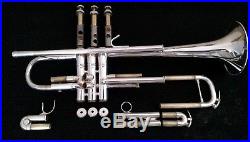 Very Nice Rare Destino Three Star Silver Plated Trumpet by Doc Severinsen / L. A