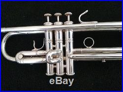 Very Nice Rare Destino Three Star Silver Plated Trumpet by Doc Severinsen / L. A
