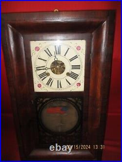 Very Nice Rare Henry C Smith Ogee Clock With Brass Movement #25
