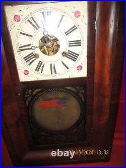 Very Nice Rare Henry C Smith Ogee Clock With Brass Movement #25