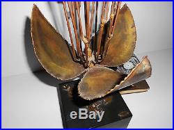Very Old Rare C. Jere Abstract Flower Atomic Style 33 Tall Table Sculpture