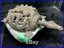 Very Old Rare Hand Wrought Cast Bronze Brass Islamic Tortoise Turtle Figure