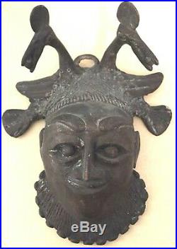 Very Old Rare Unique Brass Jester Medieval Figure with Free Haunted Antiques Novel