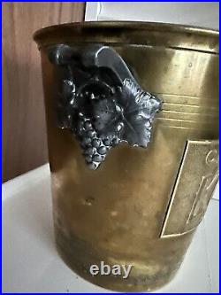 Very Old rare Brass Krug champagne cooler Ice Bucket