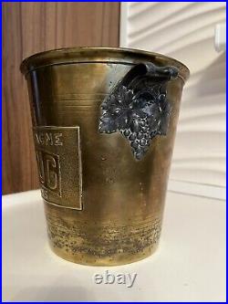 Very Old rare Brass Krug champagne cooler Ice Bucket