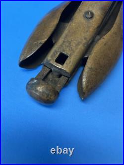 Very RARE Antique Solid Brass Or Bronze Shoe Cobbler, Stretcher