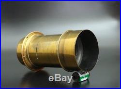 Very RARE! C. F. Usener Petzval Portrait Brass Lens 300mm F4 wet plate 8x10