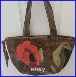 Very RARE Coach Poppy For Peace Suede Shoulder Bag- Style 9528- Great Condition