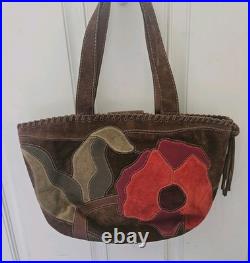 Very RARE Coach Poppy For Peace Suede Shoulder Bag- Style 9528- Great Condition