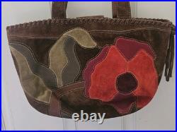 Very RARE Coach Poppy For Peace Suede Shoulder Bag- Style 9528- Great Condition