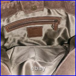 Very RARE Coach Poppy For Peace Suede Shoulder Bag- Style 9528- Great Condition