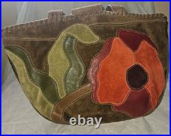 Very RARE Coach Poppy For Peace Suede Shoulder Bag- Style 9528- Great Condition