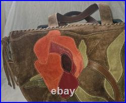 Very RARE Coach Poppy For Peace Suede Shoulder Bag- Style 9528- Great Condition
