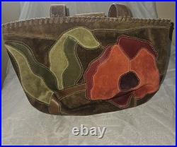 Very RARE Coach Poppy For Peace Suede Shoulder Bag- Style 9528- Great Condition