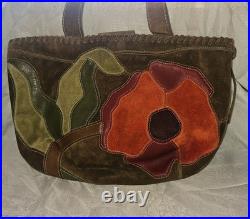 Very RARE Coach Poppy For Peace Suede Shoulder Bag- Style 9528- Great Condition