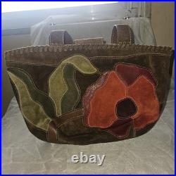 Very RARE Coach Poppy For Peace Suede Shoulder Bag- Style 9528- Great Condition
