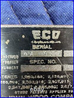 Very RARE! Eco Air Meter Islander ID brass Plate 240