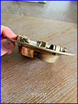 Very RARE Find! Vintage Solid Brass Ships Ashtray Was Designed For Rough Seas