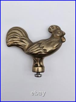 Very RARE HTF Genuine Staub Chicken Rooster Limited Brass Dutch Oven Knob