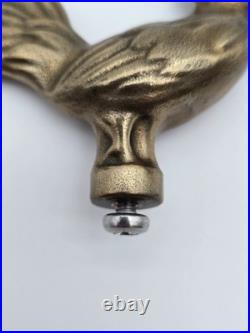 Very RARE HTF Genuine Staub Chicken Rooster Limited Brass Dutch Oven Knob