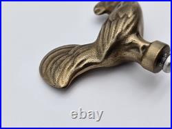 Very RARE HTF Genuine Staub Chicken Rooster Limited Brass Dutch Oven Knob