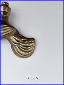 Very RARE HTF Genuine Staub Chicken Rooster Limited Brass Dutch Oven Knob