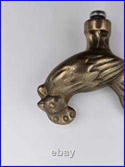 Very RARE HTF Genuine Staub Chicken Rooster Limited Brass Dutch Oven Knob