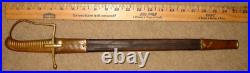 Very RARE Imperial German Unit Marked P. A. 3 Brass Hilt, D Guard Short Sword