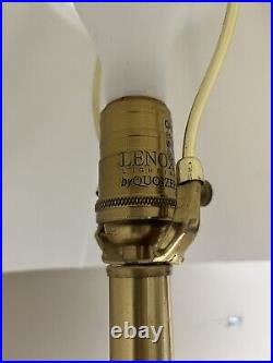 Very RARE Lenox Lighting by Quoizel Porcelain and Brass Floor Lamp Works