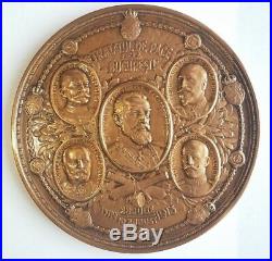Very RARE Peace from Bucharest The Peace Treaty from Bucharest 1913 Brass Medal