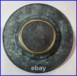 Very RARE Vintage Nautical Tray Cardinal Directions Brass Trinket Tray Ashtray