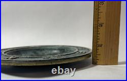 Very RARE Vintage Nautical Tray Cardinal Directions Brass Trinket Tray Ashtray