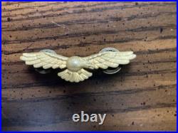 Very RARE WWI French Pilot's Wings, Brass, Screw-Back Badge, 5.5 CM (2.16)