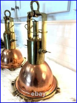 Very RARE two matching ship's cargo Fox lights URL wired